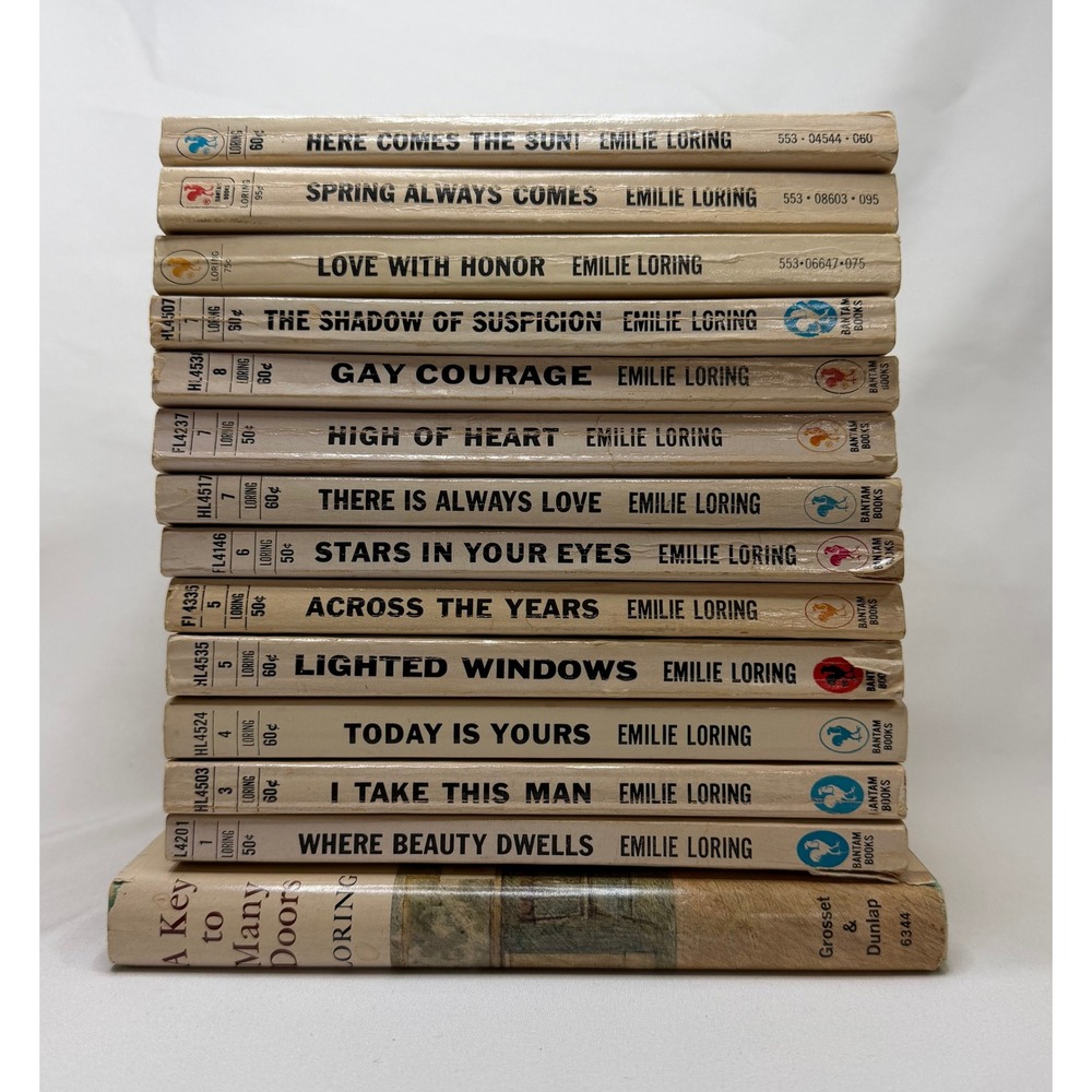 Vintage Emilie Loring Book Lot 14 Hardcover Paperback Romance Mystery Collection
